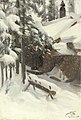 Anders Zorn: Gopsmorstugan i snö, 1906