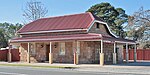 Colonial era stone building in main street