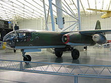 A preserved Ar 234B jet bomber in the USA Arado Ar 234 at the Steven F. Udvar-Hazy Center.JPG