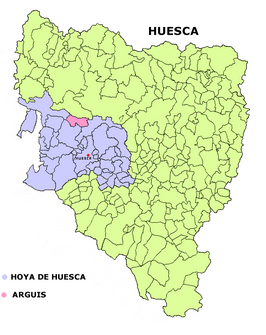 Kaart van Arguis