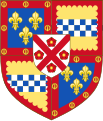 Stuart of Darnley, seigneur d'Aubigny: was authorized by Charles VII in 1428 to add a quarter of France to his arms. The family settled in France, later returned to Scotland, and became extinct in 1672. In the 16th c., a bordure gules with buckles or was added to the quarter of France. (see Heraldica, Azure 3 Fleurs-de-Lis Or, Augmentations of Honor)
