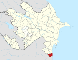 Distretto di Astara – Localizzazione