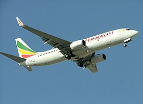 ET-ANB, le Boeing 737-800 impliqué, ici en novembre 2009, deux mois avant l'accident