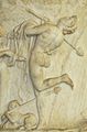 Сатир у игри са тирсом у десној руци, доле пантер са тирсом (Музеј Лувр).