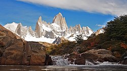 Pogled na goro Fitz Roy