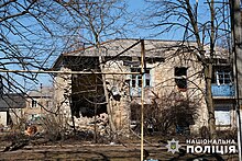 Damaged building in Chasiv Yar, 30 March 2024 Chasiv Yar during the war (2024-03-30) 04.jpg