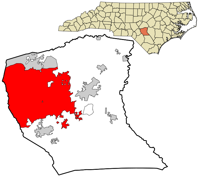 Localização no condado de Cumberland