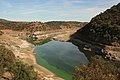 Einmündung des Río Tiétar (links) in den Río Tajo (rechts)