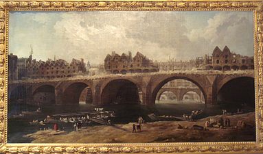 Distruzione delle case sul ponte Notre-Dame nel 1786 Hubert Robert