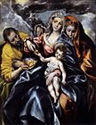 El Greco, Święta Rodzina ze św. Marią Magdaleną, 1595–1600