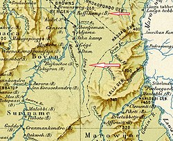 Warnakomoponafaja (far left) on a 1917 map