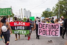 George Floyd protests in Miami during the COVID-19 pandemic in June 2020. George Floyd Miami Protest, June 7, 2020 17.jpg