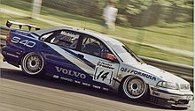 Gianni Morbidelli contesting the 1998 British Touring Car Championship in a Volvo S40. Gianni Morbidelli 1998 BTCC.jpg