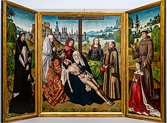 Triptyque avec lamentation du Christ, Bruges, Groeningemuseum.