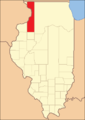 1827年創設時の郡領域