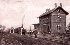 La gare d'Hervilly-Montigny vers 1910.