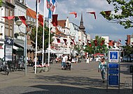 A rua pedonal de Søndergade