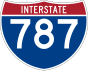 Interstate 787 marker