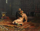 Ivan le Terrible tue son fils, Ilia Répine 1883-1885 (Galerie Tretiakov)