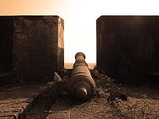 A cannon at Kannur fort