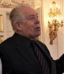 Karel Otavský na vernisáži v roce 2011