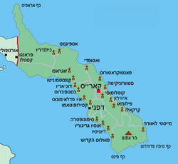 מפת המנזרים בהר אתוס