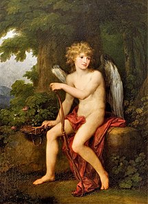 en Cupidon Angelica Kauffmann, 1792 (15 ans) Galerie d'art de Lviv[1]