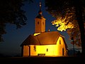 Die Kirche von Sankt Ulrich am Abend