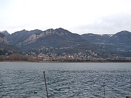 Vy från Lago di Olginate
