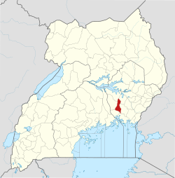 District location in Uganda