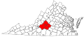 Map of the Lynchburg metropolitan area