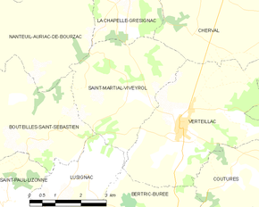 Poziția localității Saint-Martial-Viveyrol