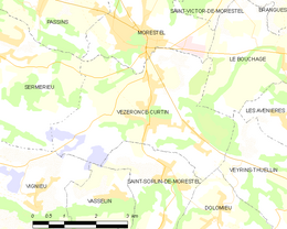 Vézeronce-Curtin - Localizazion