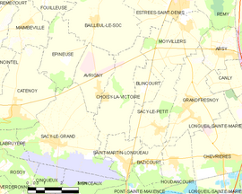 Mapa obce Choisy-la-Victoire