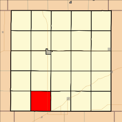普雷里多格镇区在第开特县的位置