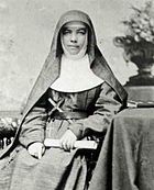 Mary MacKillop became the first Australian to be canonised as a saint of the Catholic Church in 2010 Mary MacKillop.jpg