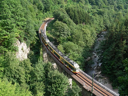 Murgtalbahn Tennetschluchtbruecke Stadtbahn