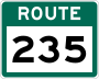 Route 235 marker