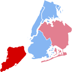 NYC Mayoral Election 2001 Results by Borough.svg
