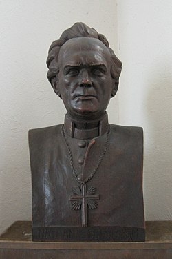 Bust of Nathan Söderblom at Kungsholms Church in Stockholm, Sweden