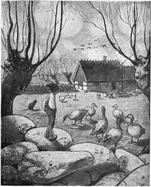 Tummetott, illustration av John Bauer ur första kapitlet.