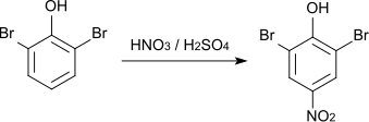 Nitrierung von 2,6-Dibromphenol