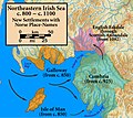 Image 34The northeastern Irish Sea, showing new settlements with Norse place names. (from History of Cumbria)