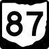 State Route 87 marker