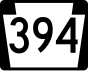PA Route 394 marker