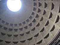 Daylighting features such as this oculus at the top of the Pantheon in Rome have been in use since antiquity.