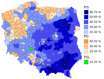 Parlamentswahl Polen 2015 Wahlkarte.svg