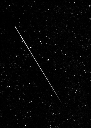 A crop and enhacement of a Perseid Meteor I ca...