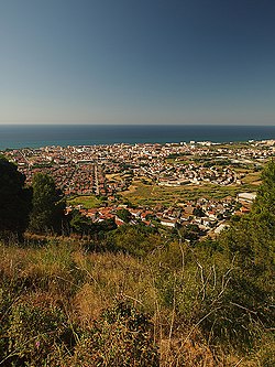 Skyline of Pineda de Mar