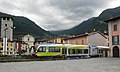 Treno in la piazza de Pidògne